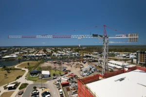 tower crane hire sunshine plaza